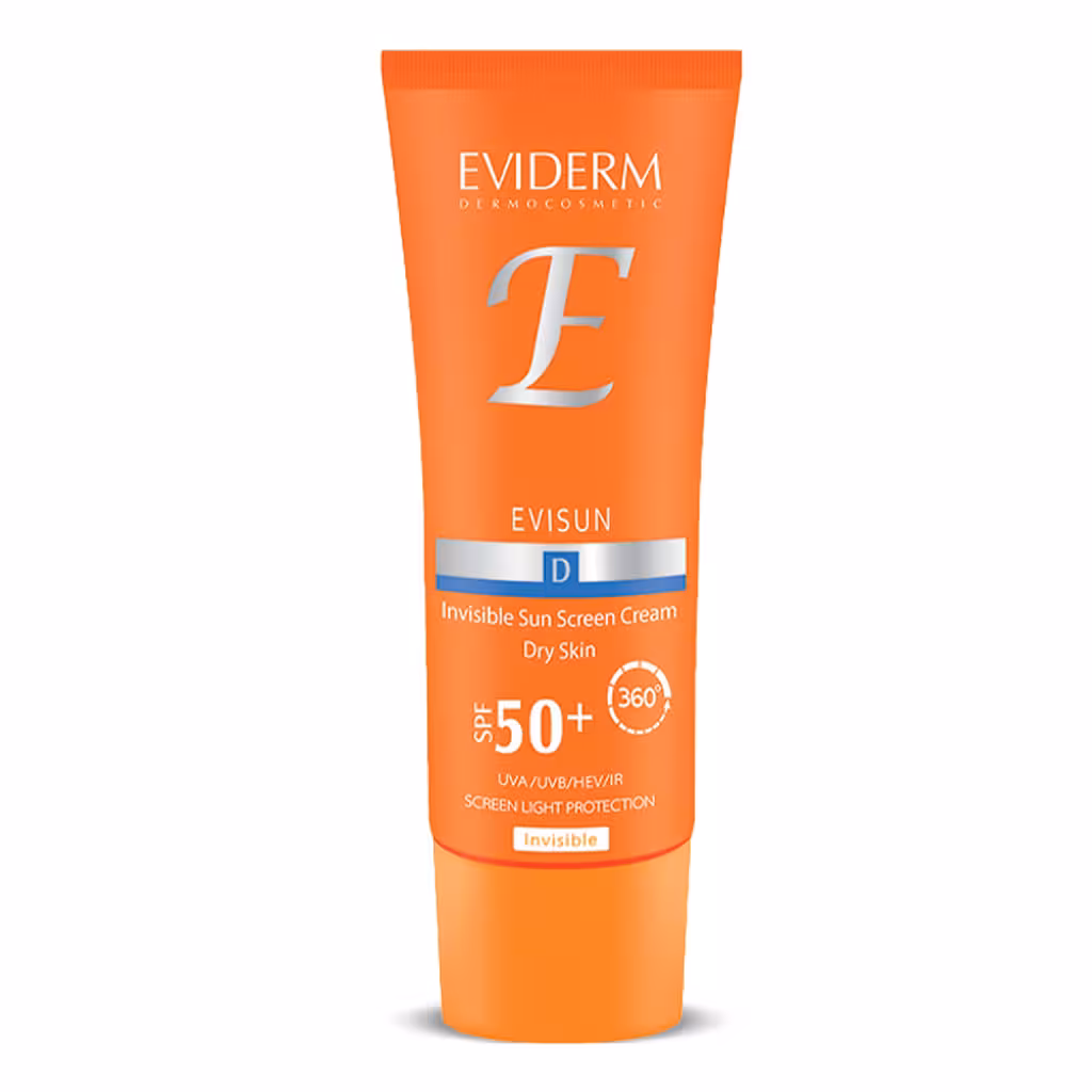 کرم ضد آفتاب SPF50 مناسب پوست خشک 40 میلی لیتر اویدرم Eviderm