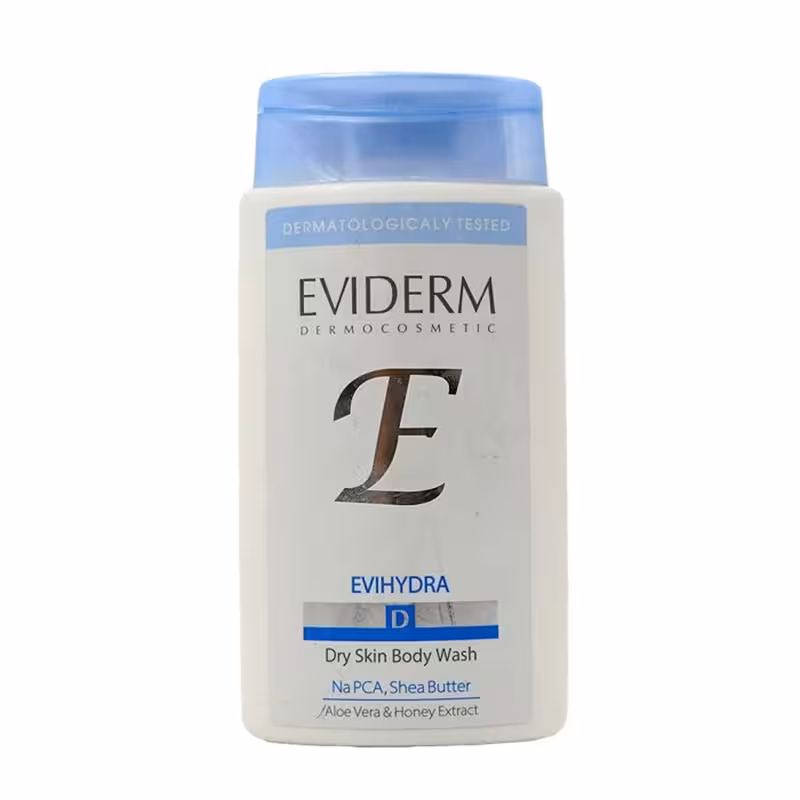شامپو بدن اوی هیدرا مناسب پوست های خشک اویدرم Eviderm Evihydra Dry Skin Body Wash