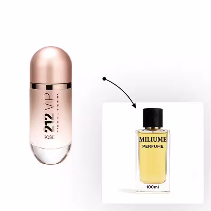 اسانس عطر Carolina Herrera 212 VIP Rose برند Givaudan - کد 2445 - کارولینا هررا 212 وی آی پی رز 100ML - میلیوم پرفیوم