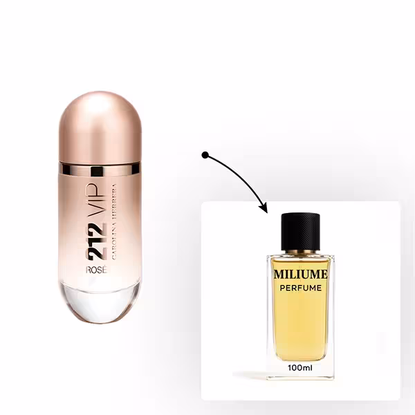 اسانس عطر Carolina Herrera 212 VIP Rose برند Givaudan - کد 2445 - کارولینا هررا 212 وی آی پی رز 100ML - میلیوم پرفیوم