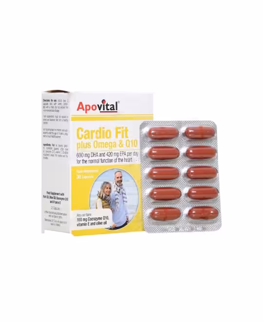 کپسول کاردیوفیت پلاس امگا و کیوتن آپوویتال 30 عدد