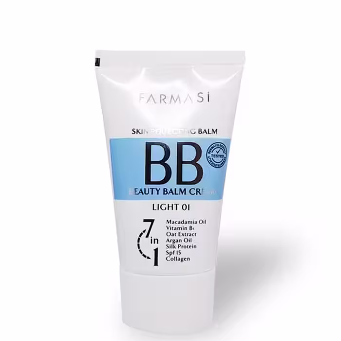 بی بی کرم 7 در 1 فارماسی رنگ روشن 01 با SPF15 حجم 50 میل