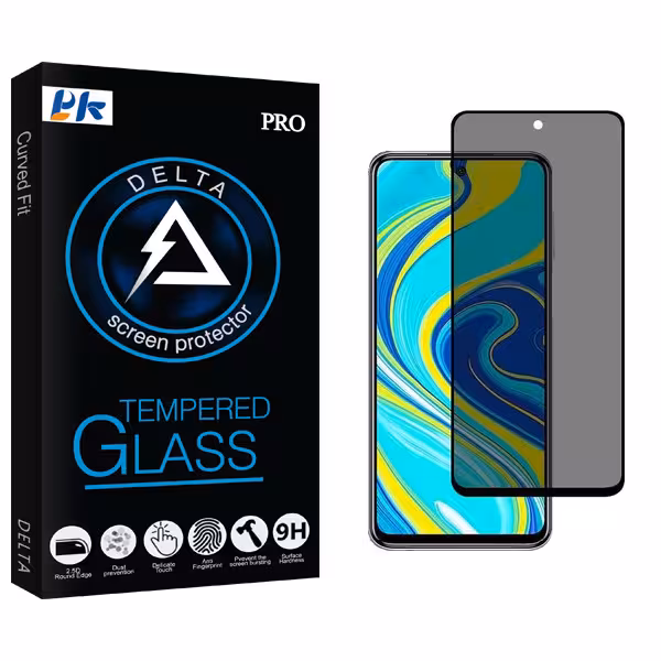 محافظ صفحه نمایش حریم شخصی پی کی مدل Delta Glass مناسب برای گوشی موبایل سامسونگ Galaxy  A51