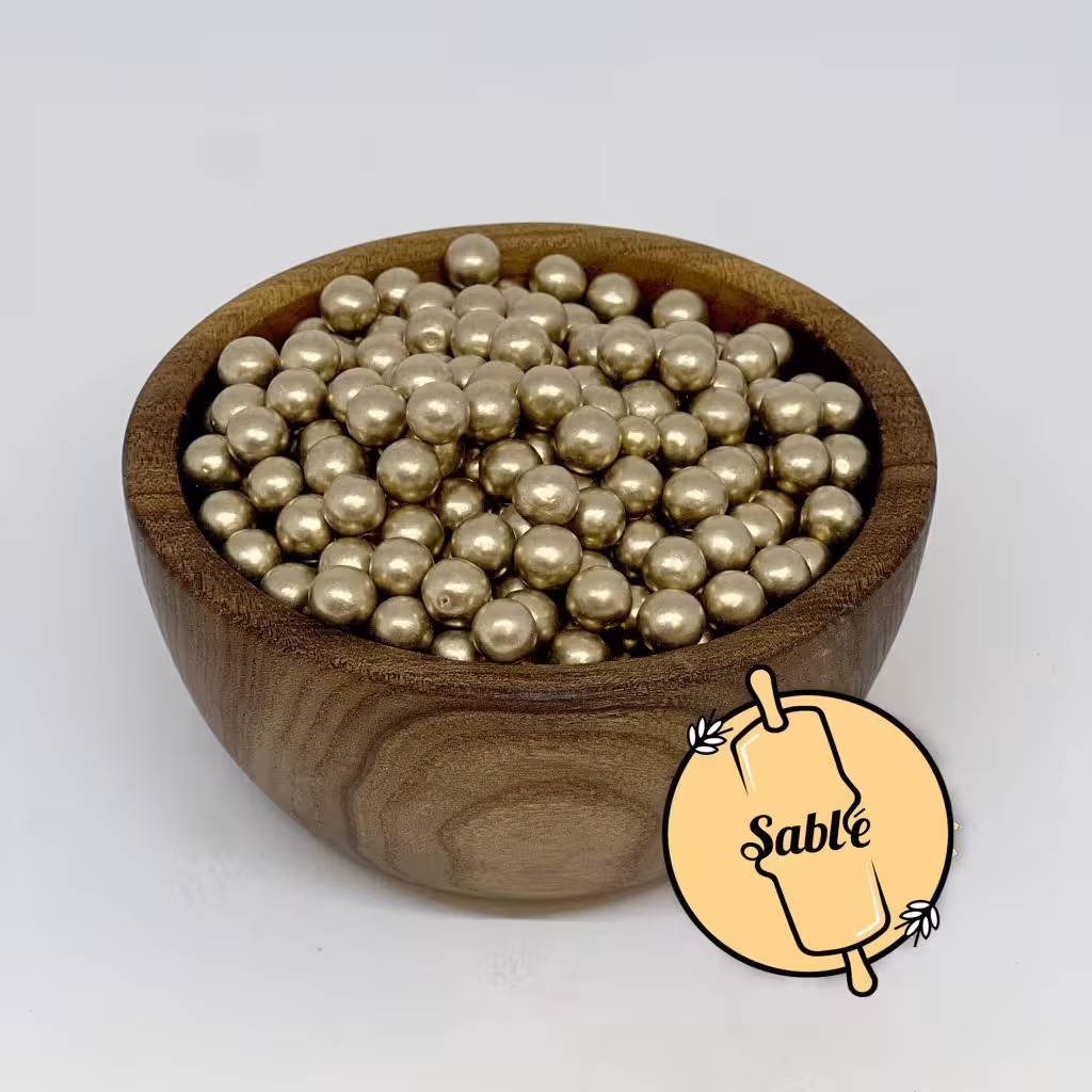 مروارید خوراکی طلایی 100 گرمی در 3 سایز مختلف