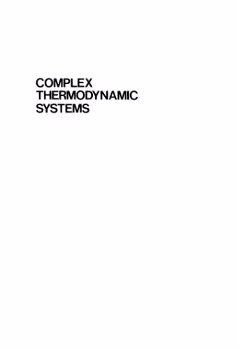 خرید و دانلود نسخه کامل کتاب Complex thermodynamic systems