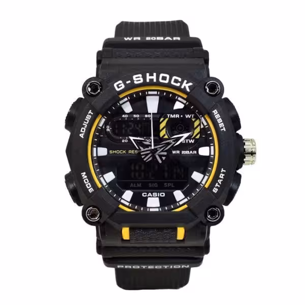 CASIO G- SHOCK کاسیو جی شاک جدید دوزمانه ،، آنتی مغناطیس ،، صفحه رنگی بسیارخوش طرح