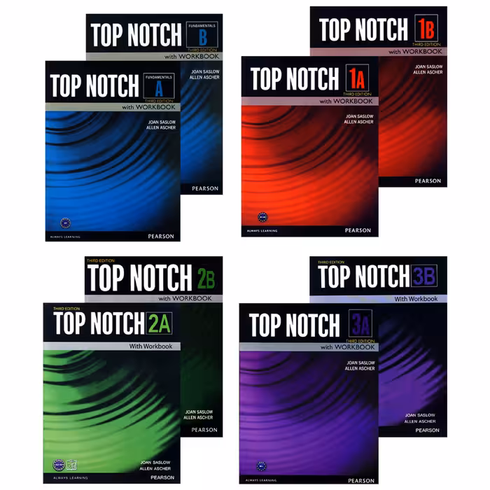 سری کامل مجموعه کتابهای تاپ ناچ top notch third edition