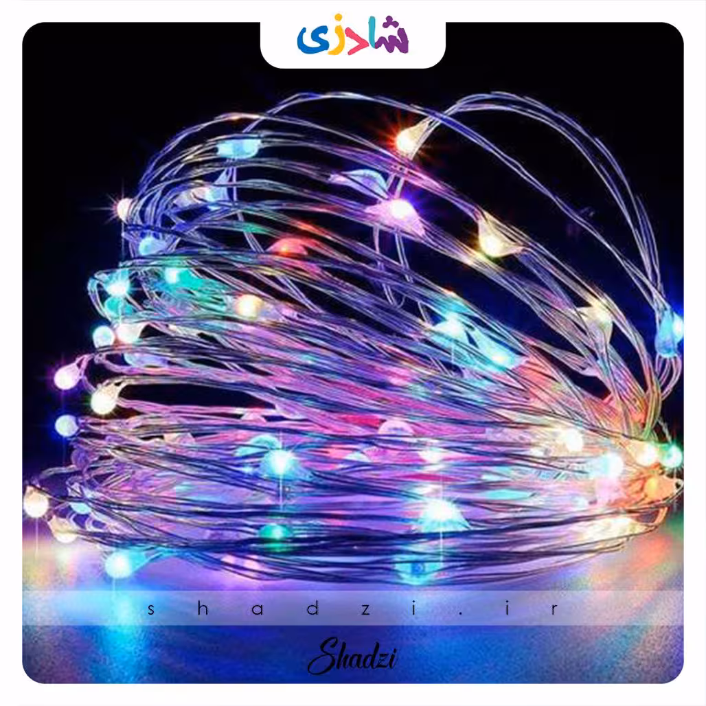 ریسه led رنگی باطری خور