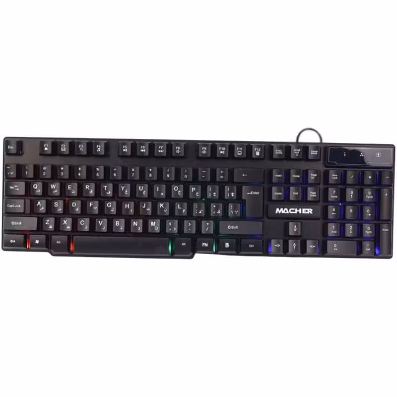 کیبورد گیمینگ مچر MR-304 RGB