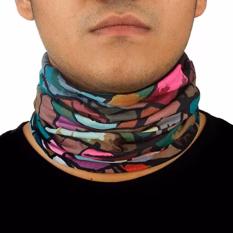 دستمال سر و گردن کوهنوردی اسکارف تابستانی طرحدار هد گیر ABS | سبز/قهوه ای