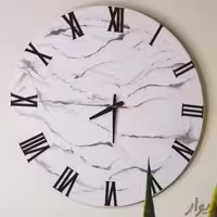 ساعت دیواری رزین مرمر سفید قطر60