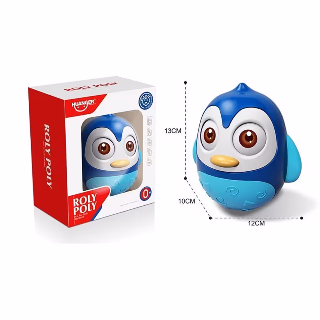 جغجغه تعادلی رولی پولی پنگوئن صورتی هانگر Huanger