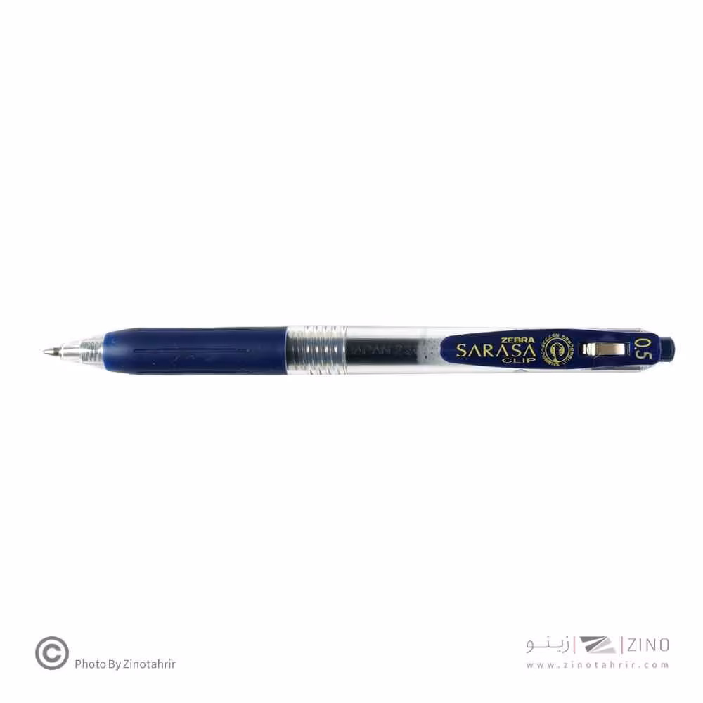 روان نویس فشاری ساراساکلیپ سرمه ای 0/5 زبرا(10عددی)