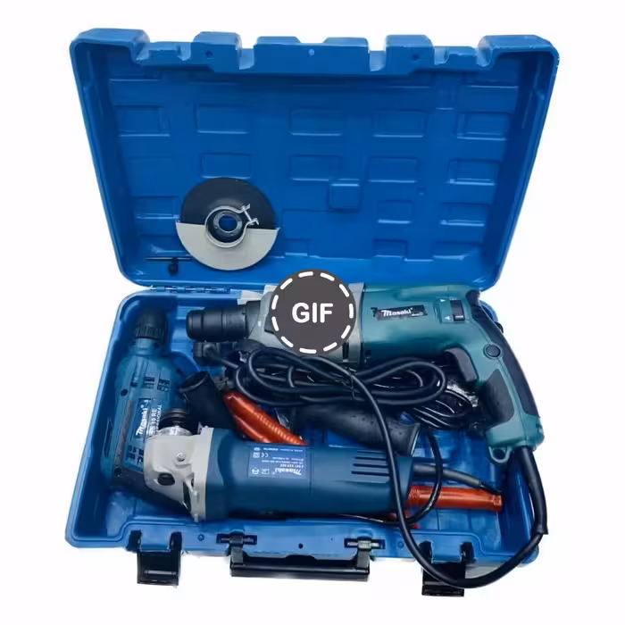 کیت دریل بتن کن و مینی فرز و دریل برقی ماساکی طرح ماکیتا