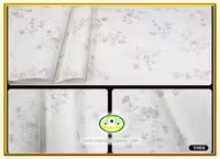 کاغذ دیواری آنجل گلدار طوسی کد:9988