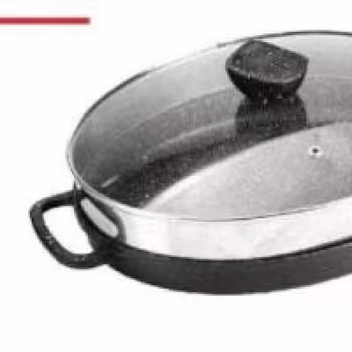 تابه گریل بیضی بزرگ دربدار مدل آنجلو