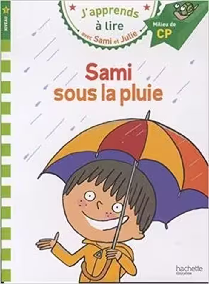 کتاب زبان فرانسه سامی و جولی Sami et Julie Sami sous la pluie Niveau 2