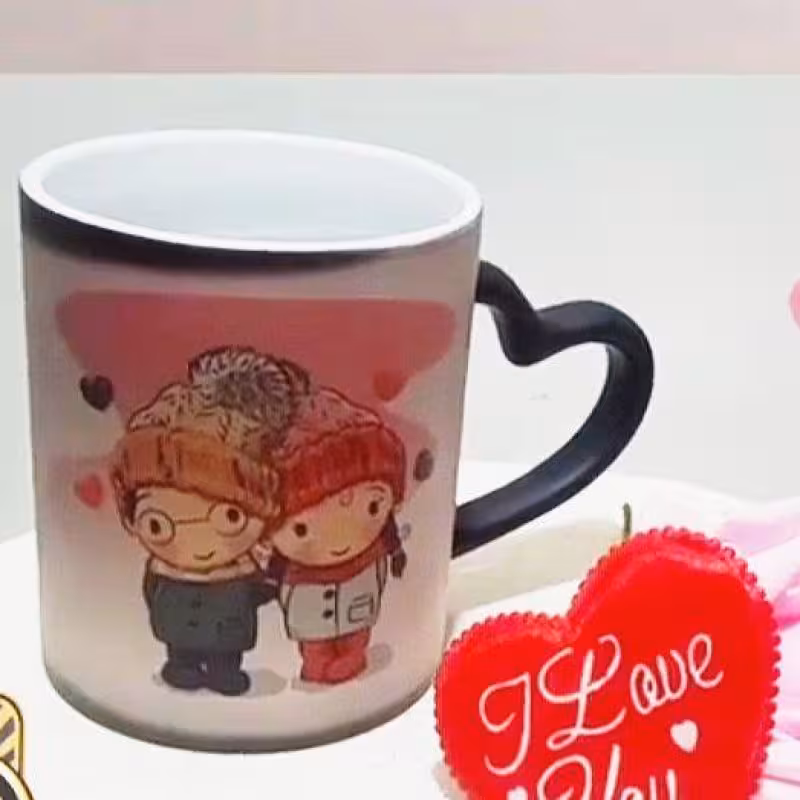 ماگ جادویی                                         لیوان حرارتی دسته قلبی