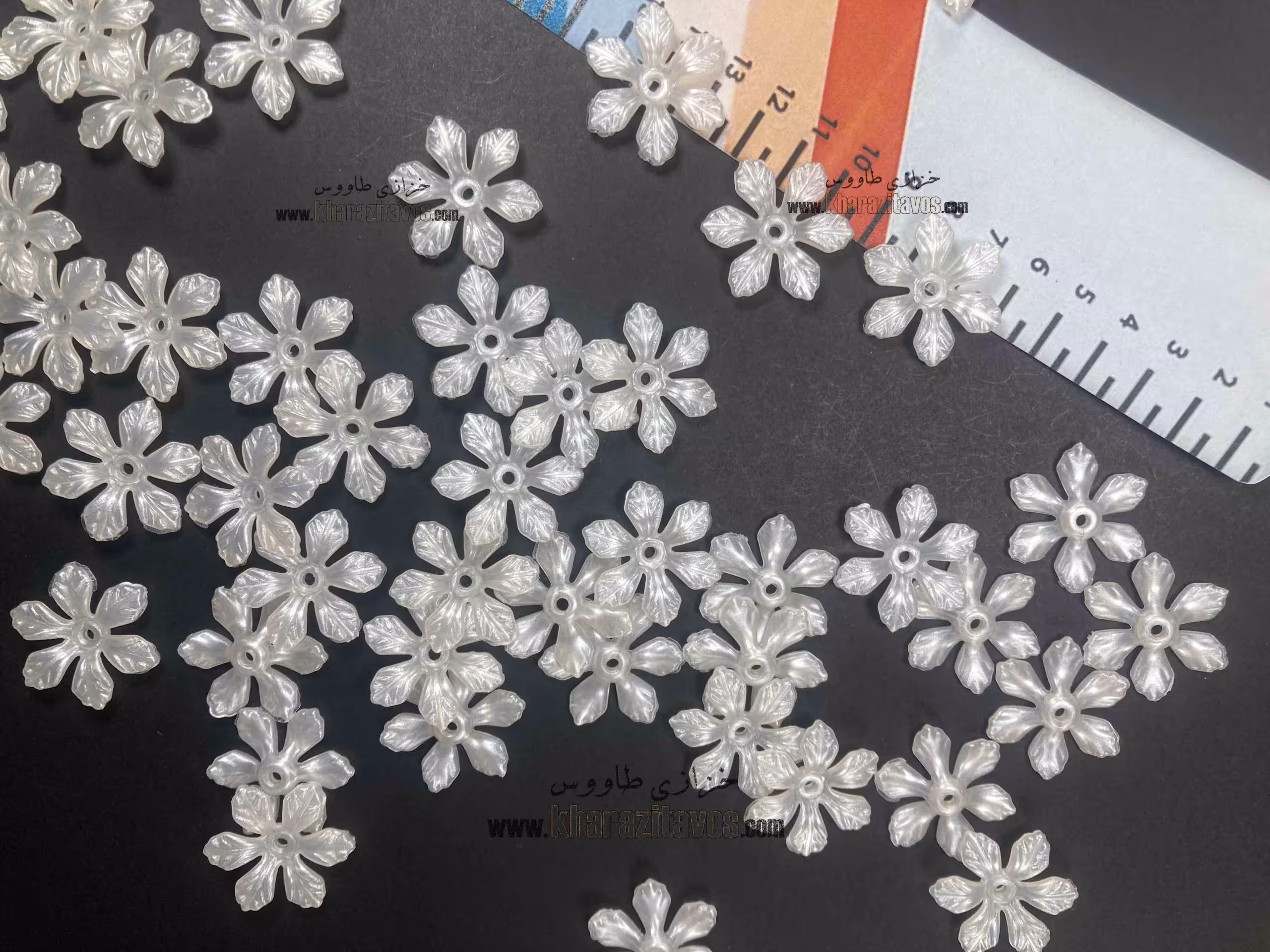 گل کریستالی شش پر ساده(بسته 50 عددی)