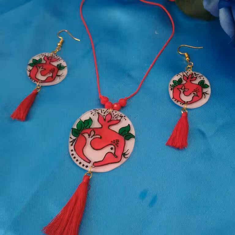 ست سه تیکه شب یلدا- با طرح انار