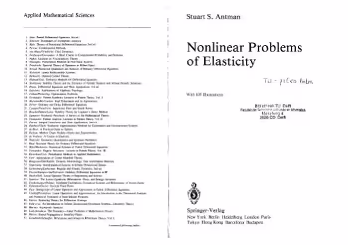 خرید و دانلود نسخه کامل کتاب Nonlinear Problems of Elasticity