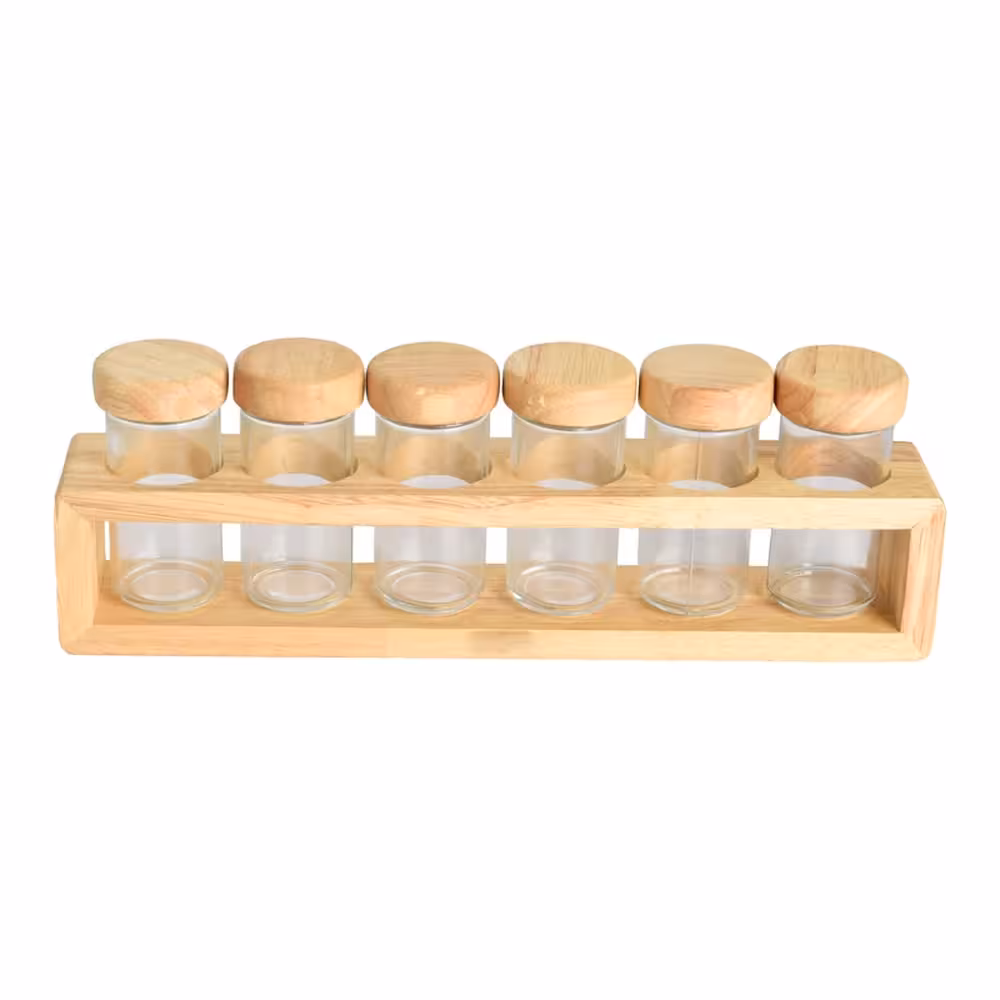 جا ادویه با استند چوب کد 6166