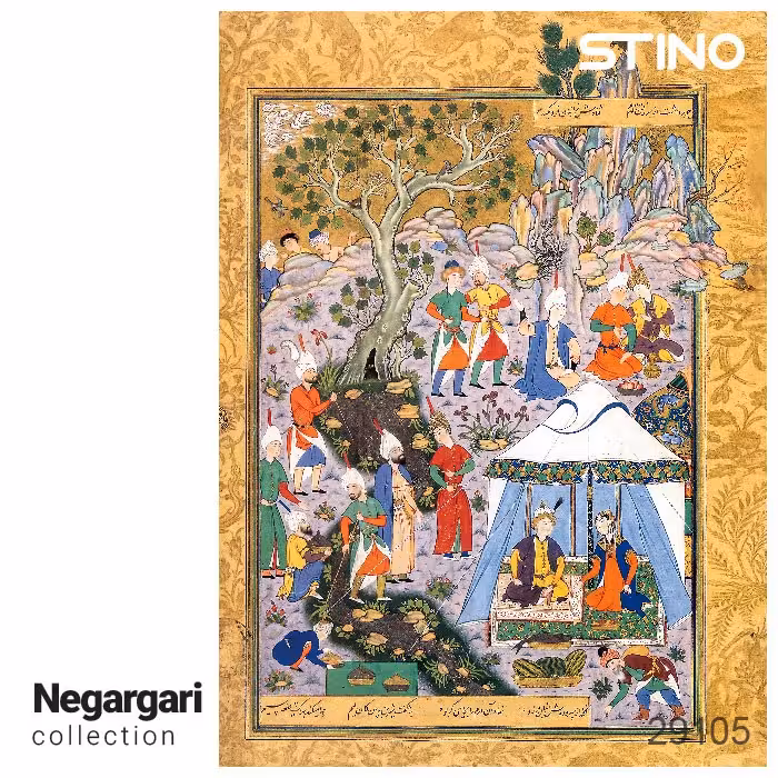 پازل شیشه ای استینو 260 تکه طرح نگارگری (کد 29105)،(باجعبه)