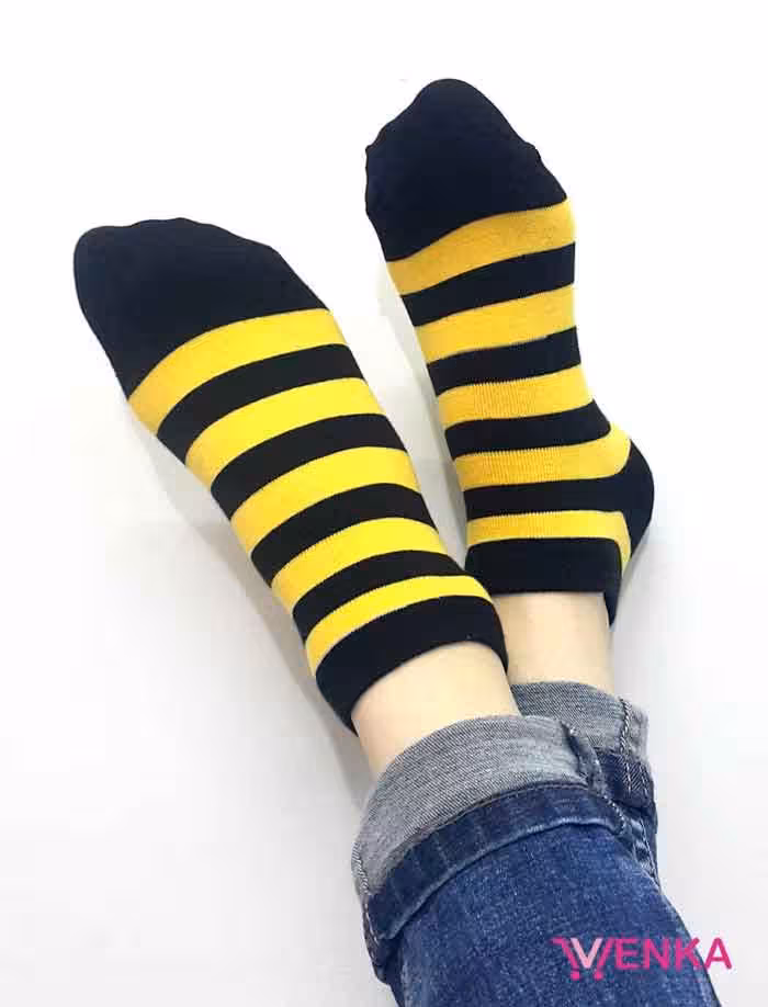 جوراب مچی طرح زنبور