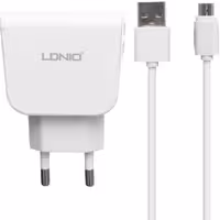 شارژر دیواری الدینیو مدل DL-AC56 به همراه کابل تبدیل microusb | کالا مکس