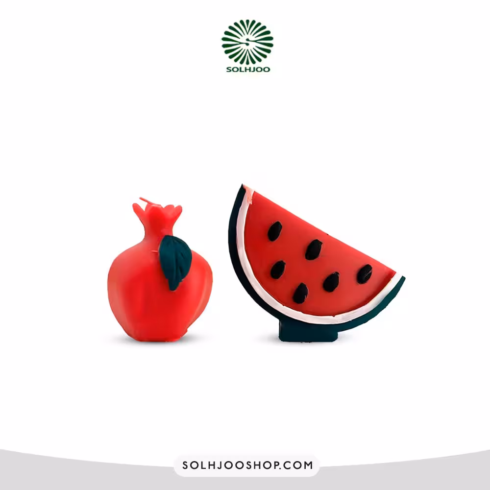 شمع انار هندوانه جفتی