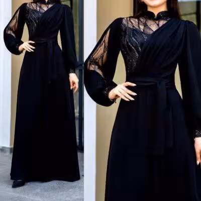 پیراهن مهمانی زنانه حریر مدل لباس مجلسی حریر