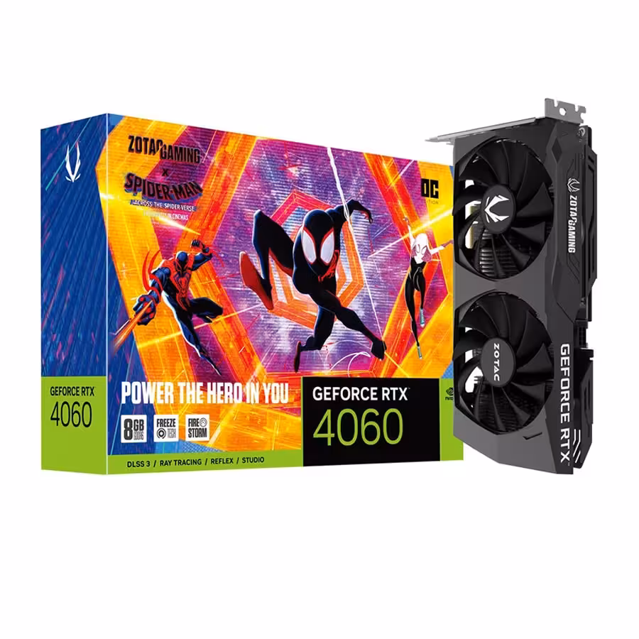 کارت گرافیک زوتاک GeForce RTX 4060 8GB OC Spider-Man