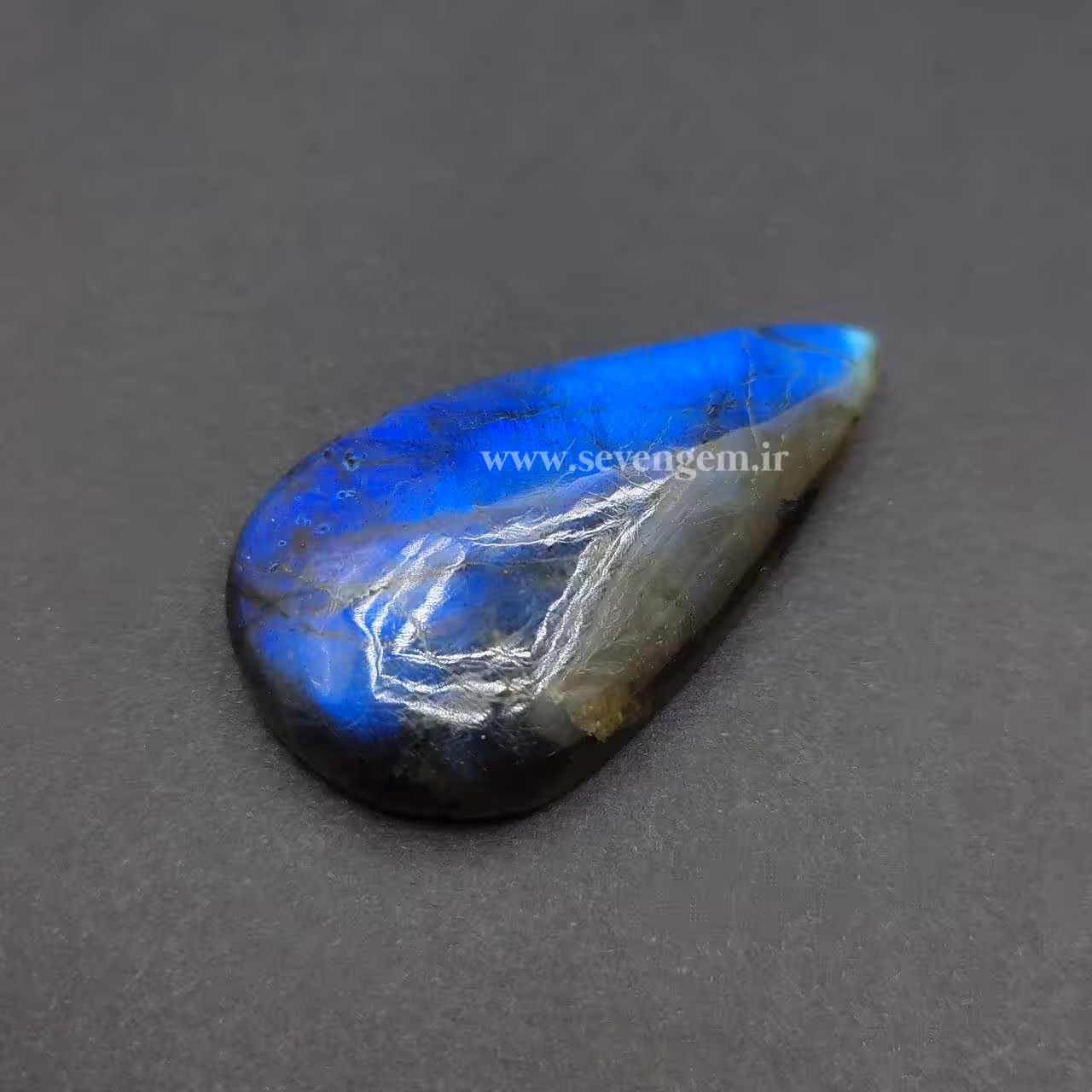 نگین سنگ لابرادوریت آبی (کد383)