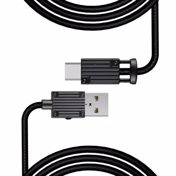 کابل تبدیل USB به microUSB کلومن مدل KD-20 طول 1 متر خاکستری