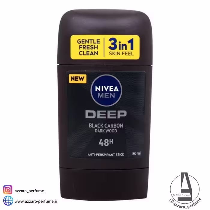 استیک ضدتعریق مردانه نیوا مدل  Deep Black Carbon حجم 50 میل