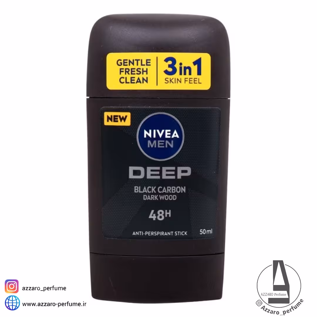 استیک ضدتعریق مردانه نیوا مدل  Deep Black Carbon حجم 50 میل