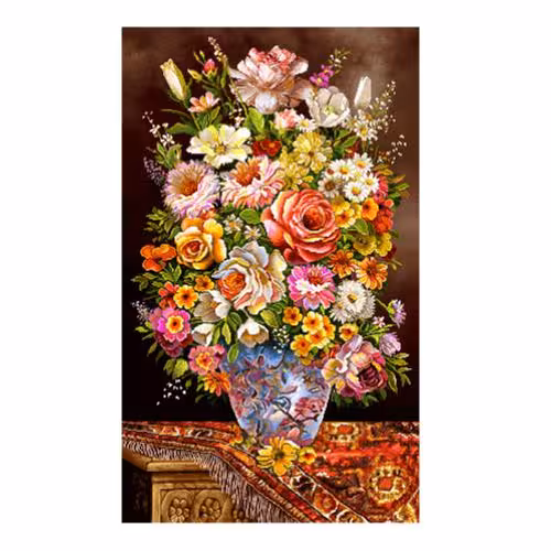 طرح گل وگلدان کد 25285