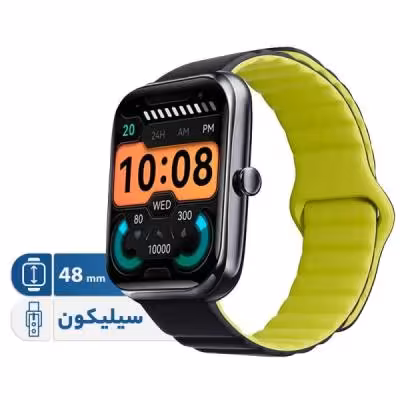 ساعت هوشمند 48 میلی متری هایلو مدل RS4 Max با بند سیلیکونی