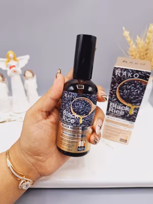 روغن مو تقویتی برنج سیاه برند راکو کد 1188