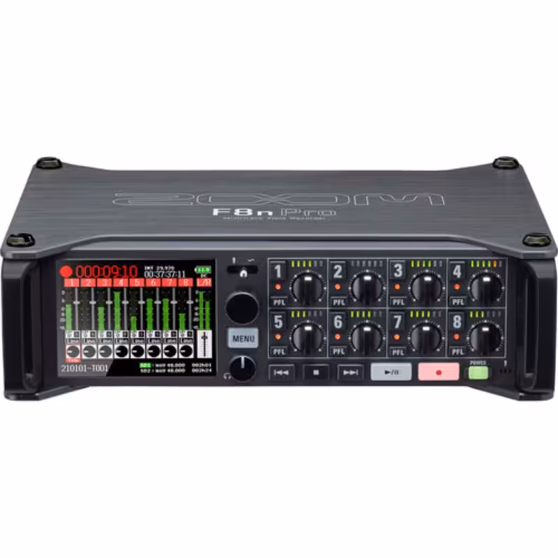 رکوردر زوم Zoom F8n Pro 8-Input / 10-Track Multi-Track Field Recorder