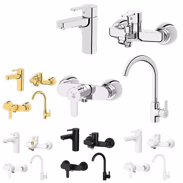 ست شیرآلات کاویان مدل گلسا