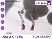 گوشواره صورتی محصول ویژه جواهربازار