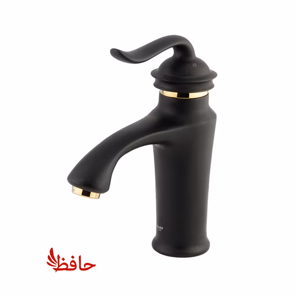 شیر روشویی شودر مدل لوکا مشکی طلایی