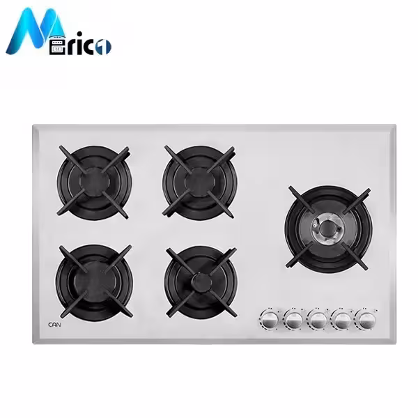 گاز رومیزی کن کد GW511 پنج شعله شیشه