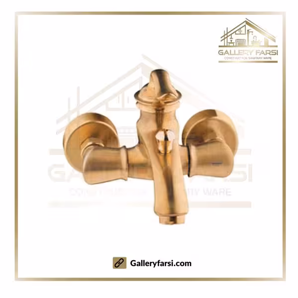 شیر حمام شودر مدل لوکا طلایی