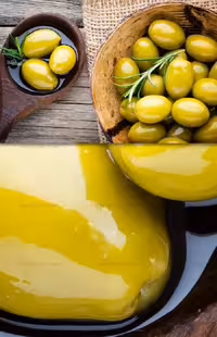 عکس با کیفیت زیتون سبز تازه مرغوب - گرافیک با طعم تربچه