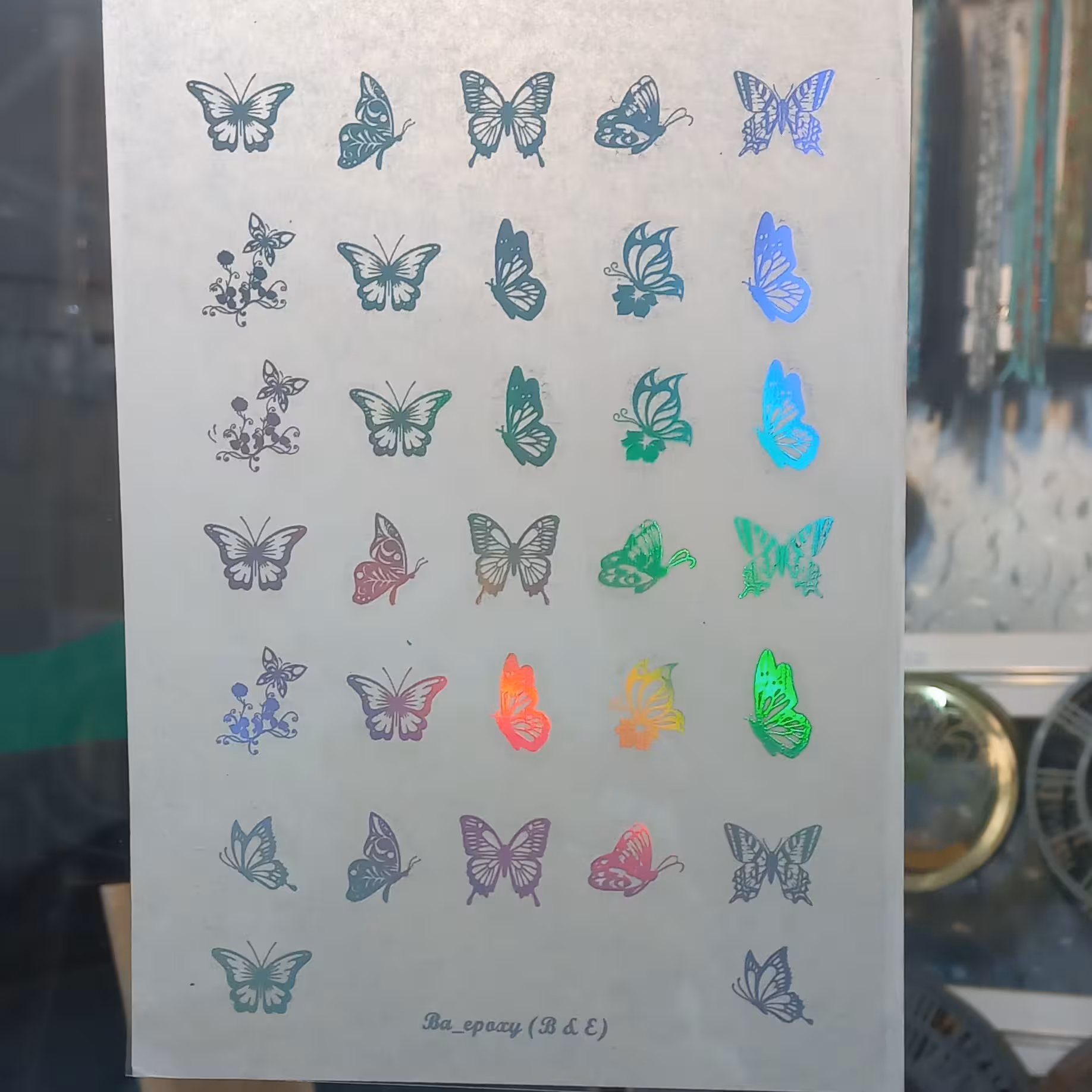 طلق پروانه هولوگرامی 