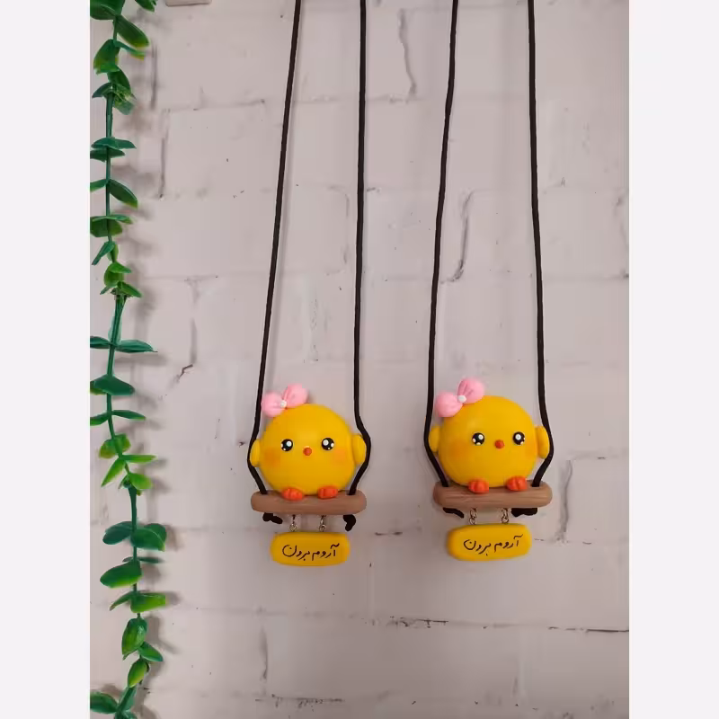 آویزماشین طرح جوجه عصبانی پشت چاقو | amazonchi