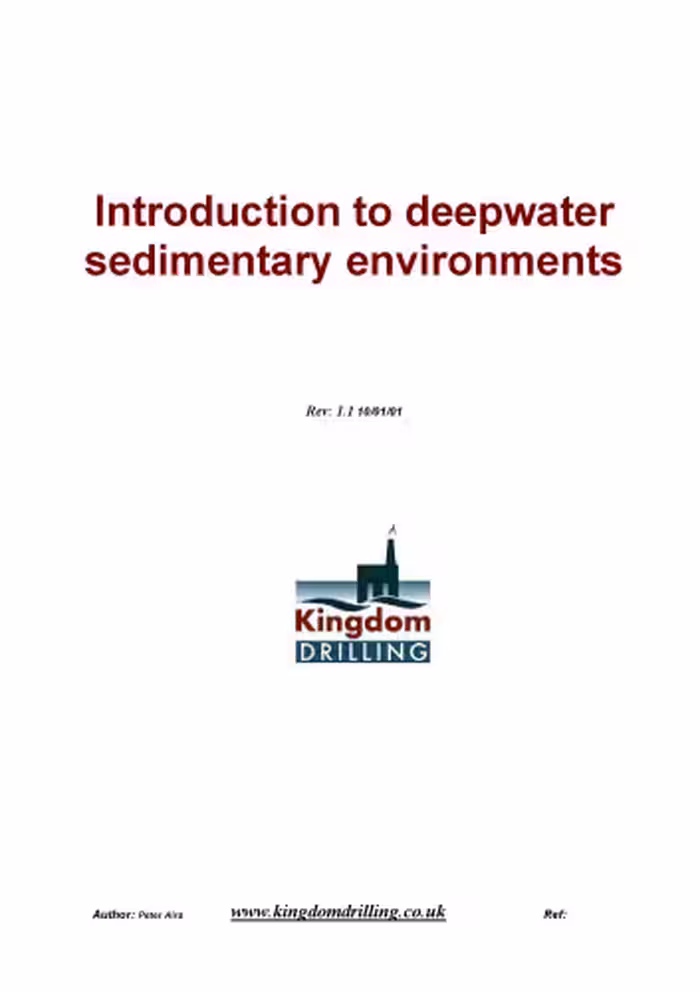 خرید و دانلود نسخه کامل کتاب Introduction to deepwater sedimentary environments