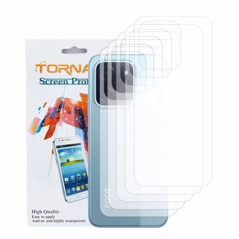 برچسب پوششی گوشی مدل تورنادو مناسب برای موبایل شیائومی Poco C85 بسته 5 عددی